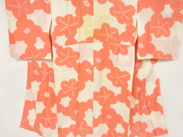 アンティーク　絞り　梅模様長襦袢